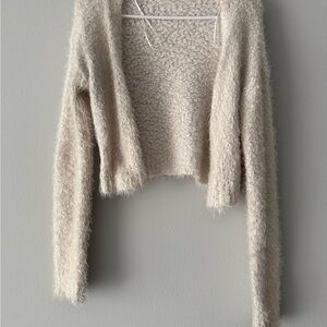 White Women's Cropped Sweater